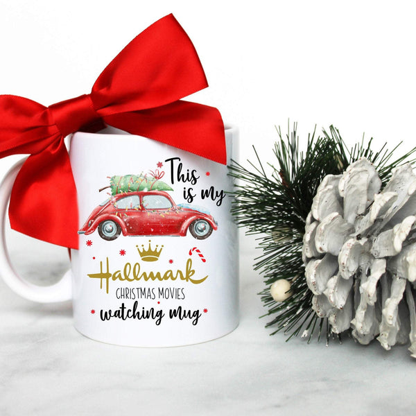 This is My Hallmark Christmas Movie Watching Mug Red - White Ceramic Mug