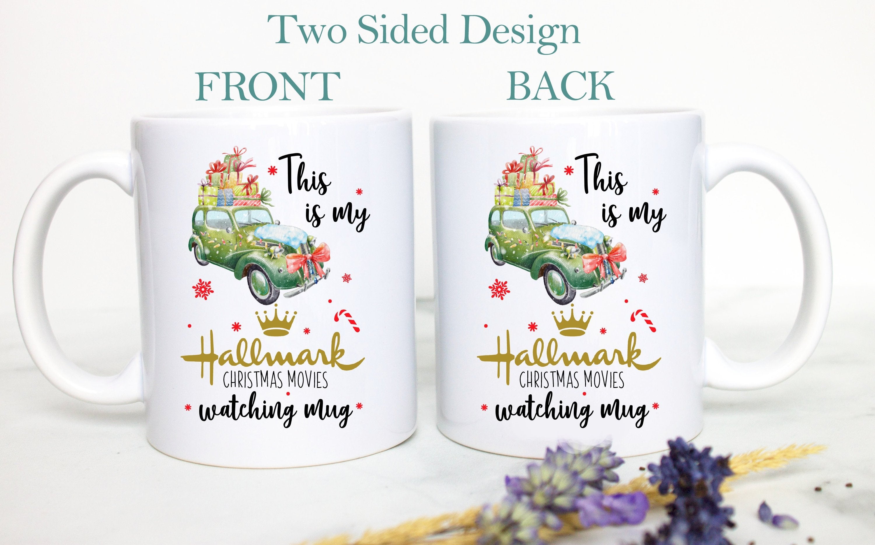 This is My Hallmark Christmas Movie Watching Mug Green - White Ceramic Mug