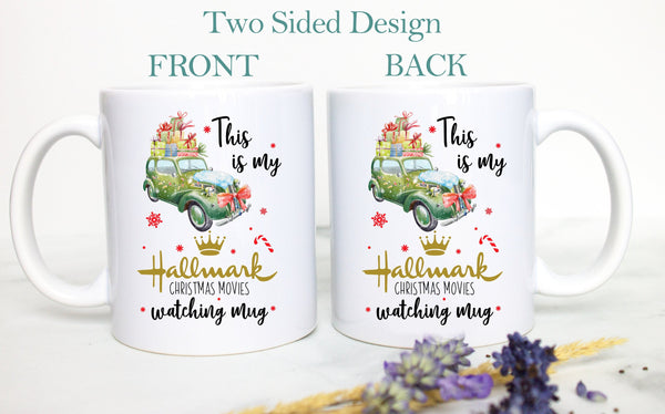 This is My Hallmark Christmas Movie Watching Mug Green - White Ceramic Mug