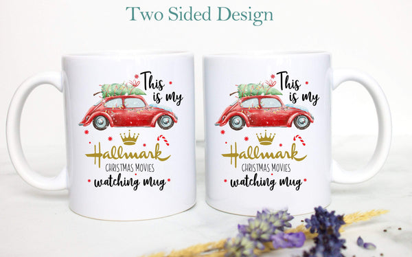 This is My Hallmark Christmas Movie Watching Mug Red - White Ceramic Mug