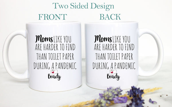 Funny Pandemic Mom Gift, Gag Gift, Mother's Day Gift, Mom Gift Ideas, Christmas Gift, Mom Birthday Gift Personalized Mom Mug Quarantine Gift