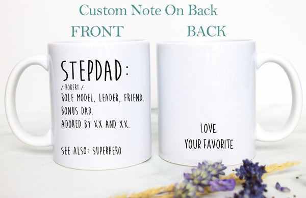 Father's Day Gift, Stepdad Definition, Custom Stepdad Gift, Best Dad, Custom Funny Gift for Stepdad, Christmas Gift, Thank You Stepdad