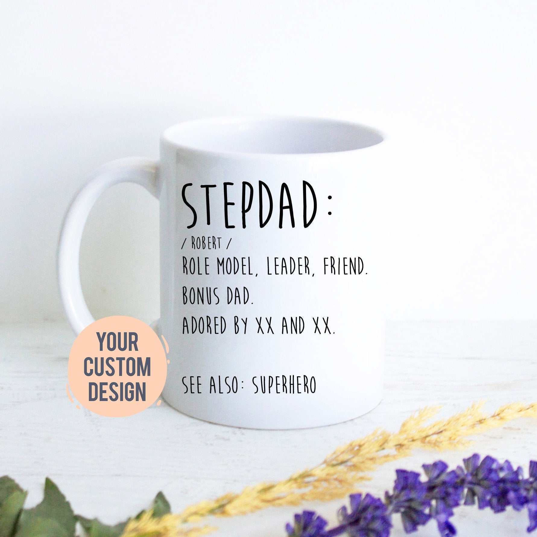 Father's Day Gift, Stepdad Definition, Custom Stepdad Gift, Best Dad, Custom Funny Gift for Stepdad, Christmas Gift, Thank You Stepdad