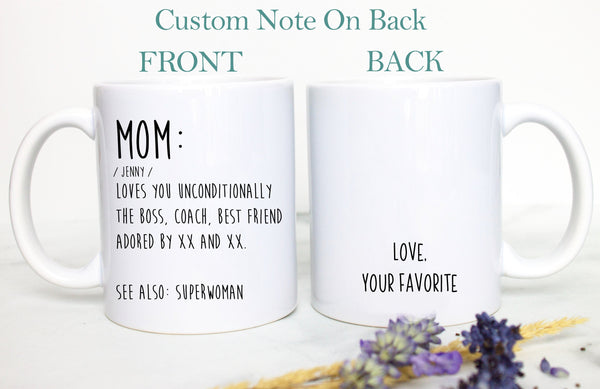 Personalized Mom Definition Gift, Mother's Day Gift, Mom Gift Ideas, Christmas Gift, Mom Birthday Gift, Personalized Mom, Best Mom