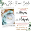Custom Wedding Holiday Table Name Place Cards | Dinner Party Table decor, Wedding Name Cards, Wood Table Setting, Rustic Place Name, Wedding