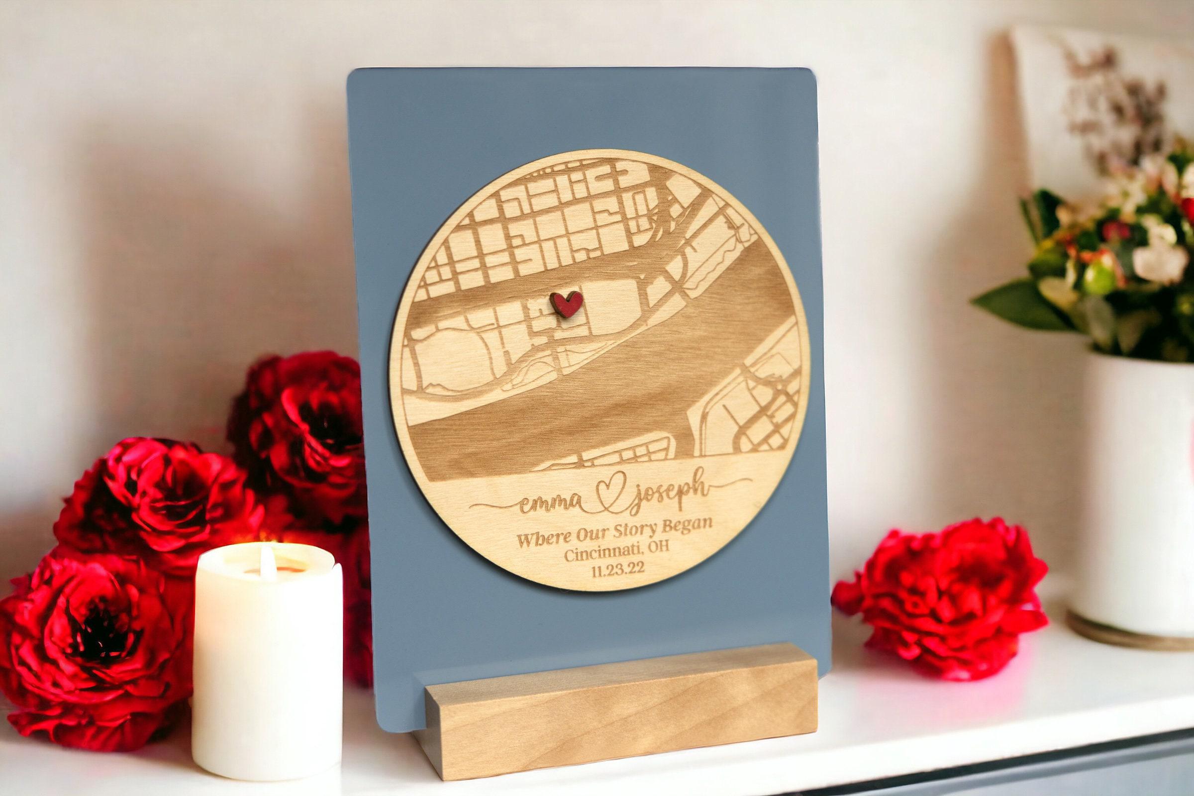Personalized Map Plaque