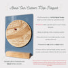 Personalized Map Plaque