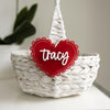 Valentine's Day Heart Basket Tag