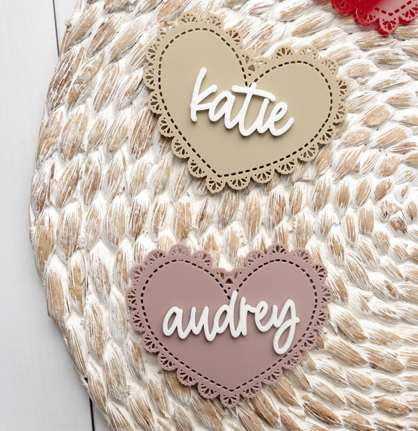 Valentine's Day Heart Basket Tag