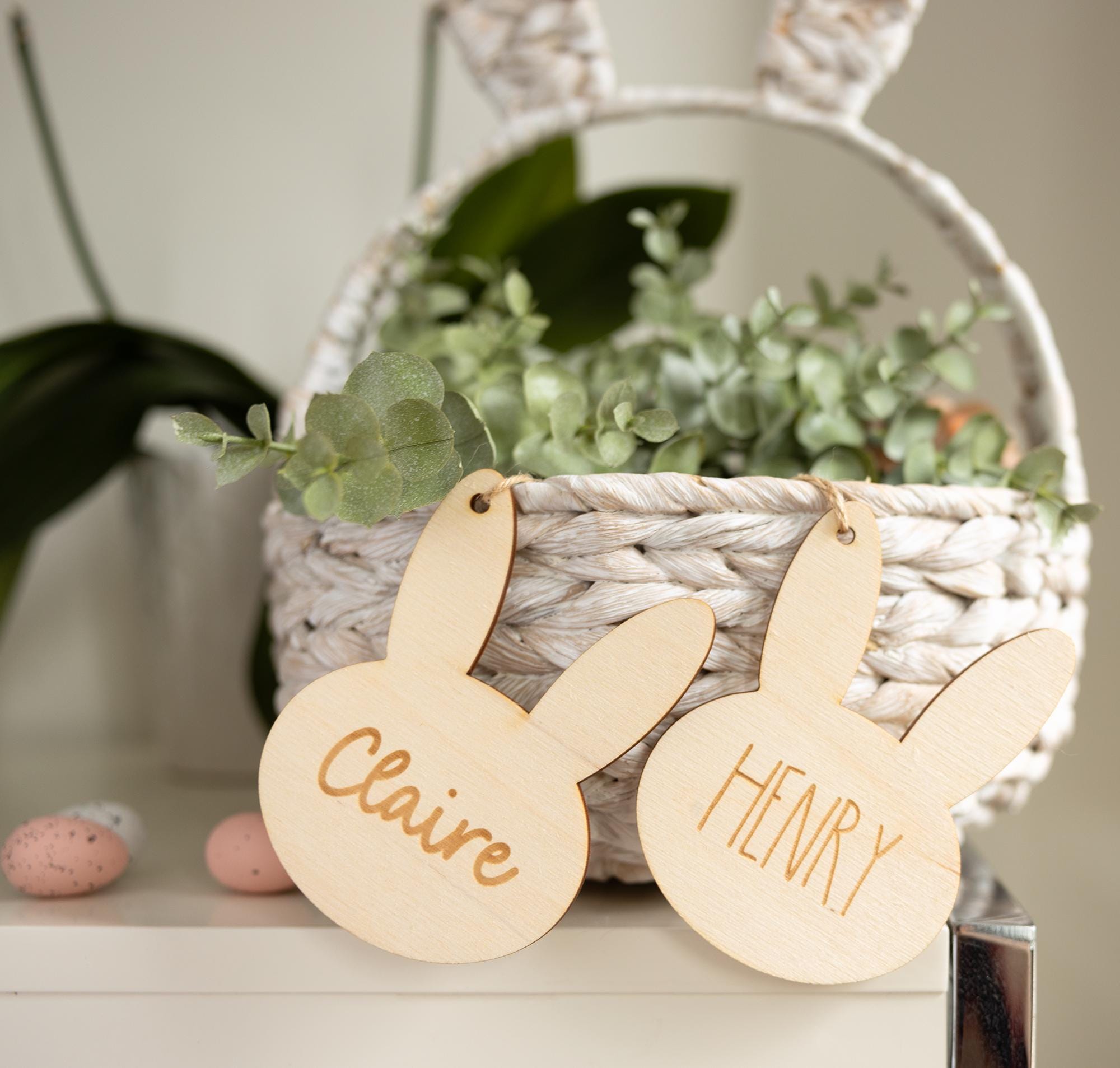 Personalized First Easter Bunny Basket Tag