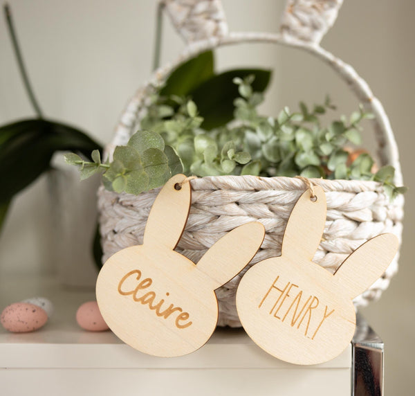 Personalized First Easter Bunny Basket Tag