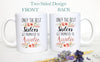 Only The Best Sisters Get Promoted to Auntie Floral - White Ceramic Mug