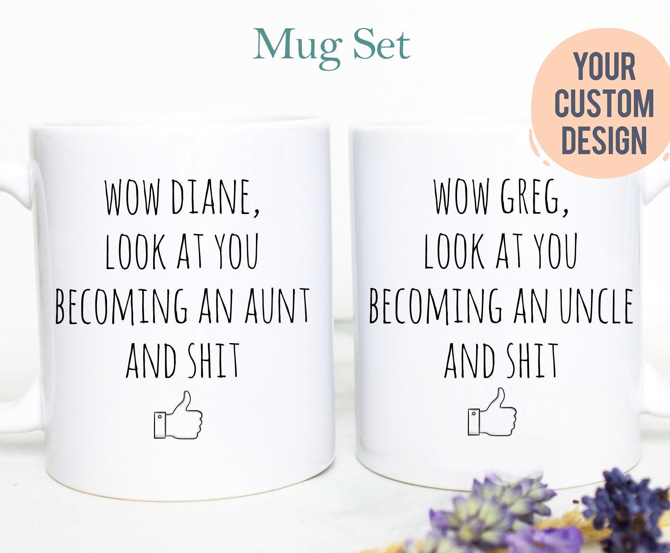 Promoted to Aunt and Uncle Individual OR Mug Set