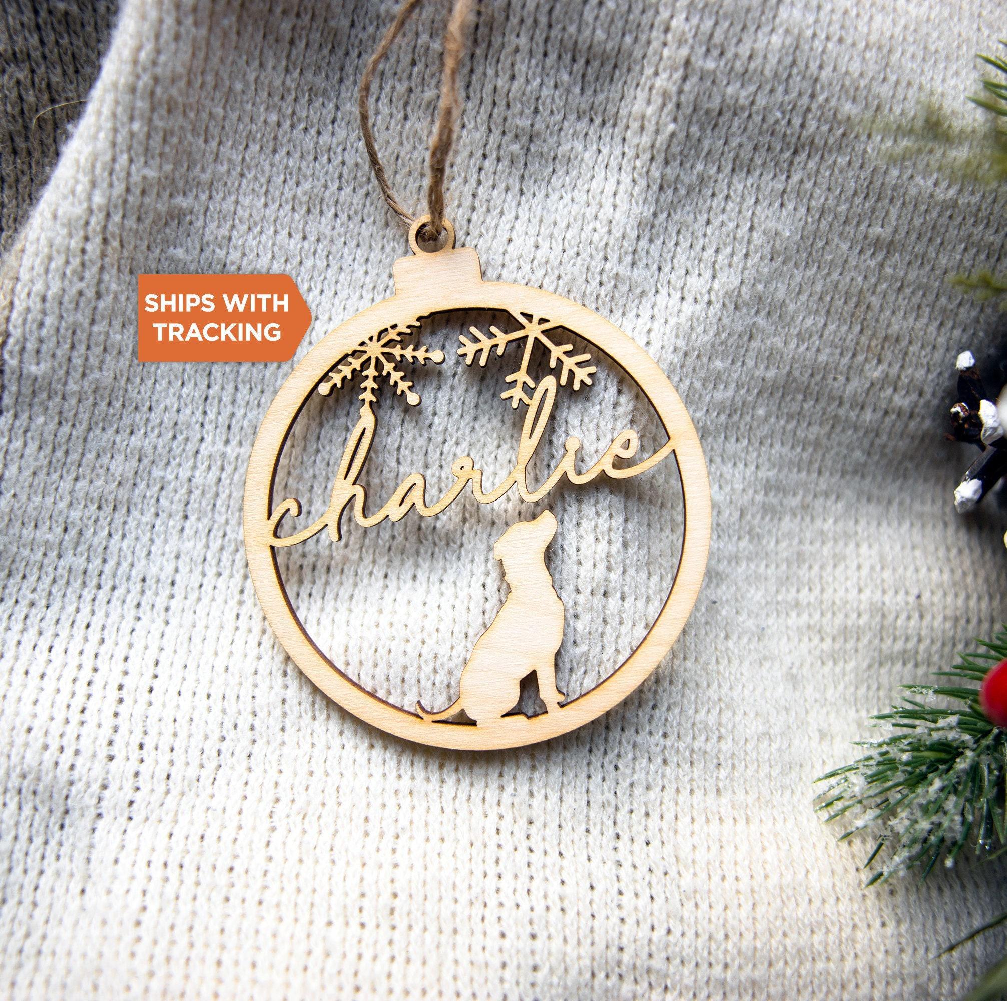 Personalized Dog Name Ornament