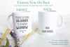 Promoted From Dog Grandma and Grandpa To Human Grandma and Grandpa Individual or Mug Set - White Ceramic Mug