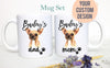 Personalized Chihuahua Mom and Dad Individual or Mug Set - White Ceramic Custom Mug