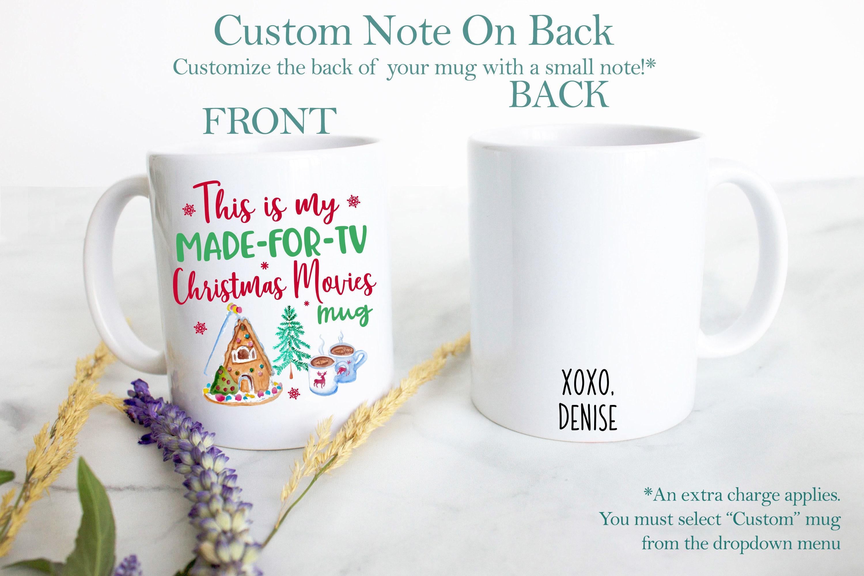 This is My Made-For-TV Christmas Movie Watching Mug Blue - White Ceramic Mug