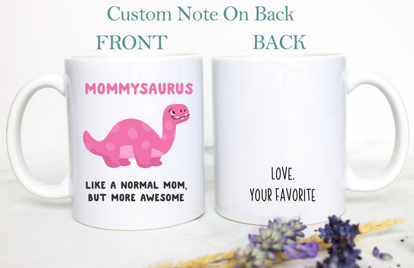Mom and Dad Mug Set, Mommysaurus and Daddysaurus