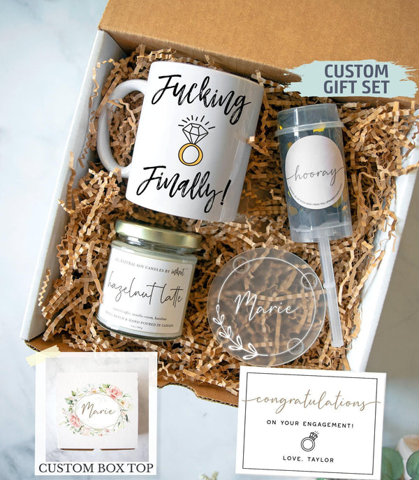 Personalized Engagement Gift Box