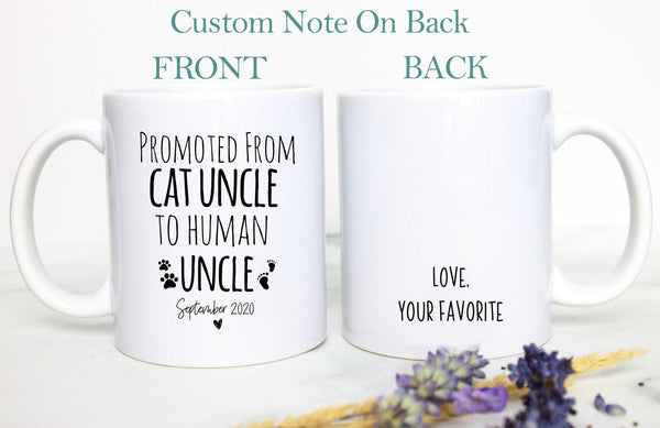 Promoted From Cat Aunt Uncle To Human Aunt Individual OR Mug Set
