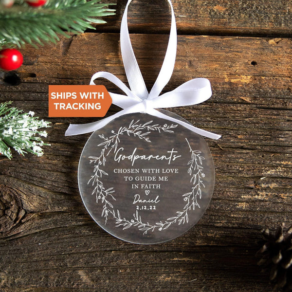 Personalized Godparents Ornament