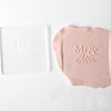 Mr and Mrs Fondant Embosser Stamp and Cutter