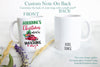 This is My Custom Name Christmas Movie Watching Mug Blue - White Ceramic Mug