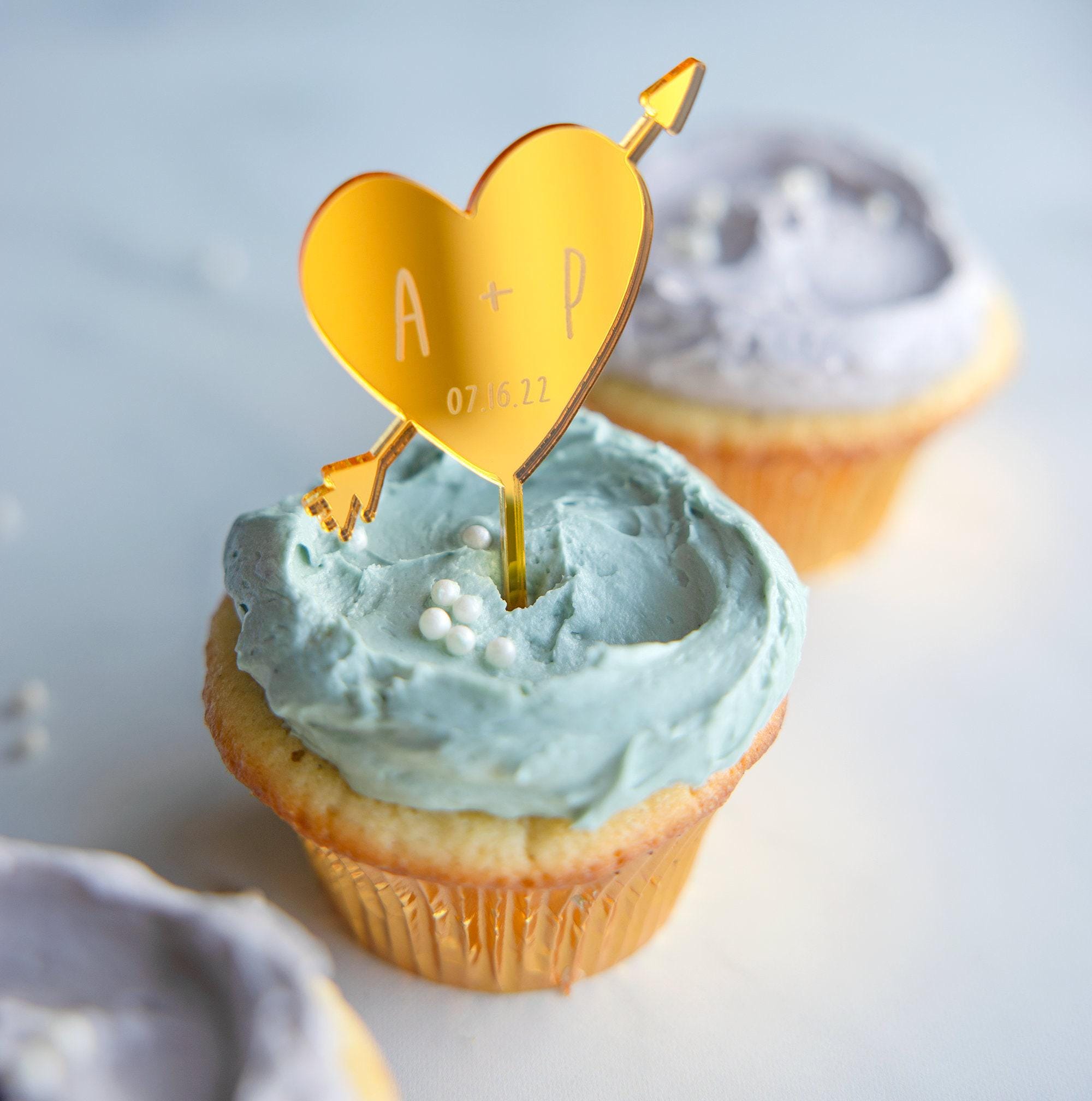 Wedding Cupcake Toppers