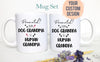 Promoted From Dog Grandma and Grandpa To Human Individual or Mug Set #3 - White Ceramic Mug