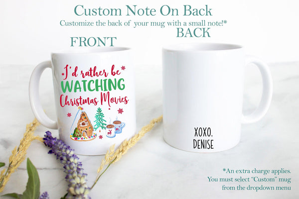 Holiday Mug Christmas Movie Watching Mug
