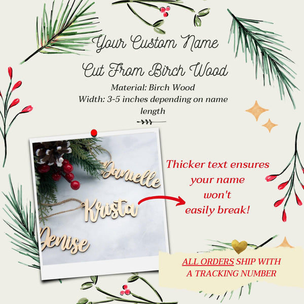 Christmas Stocking Name Tag