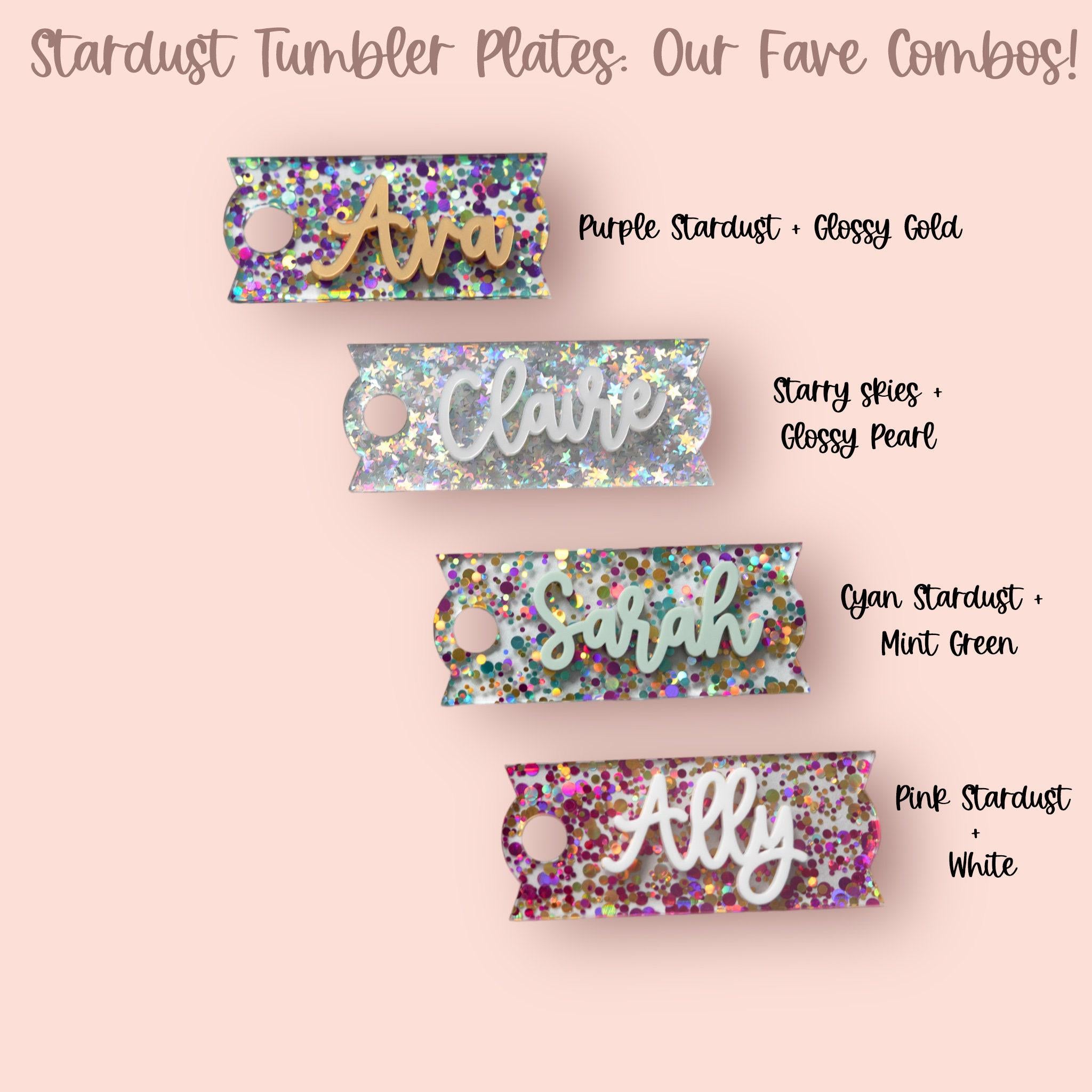 Personalized Stanley Tumbler Name Plate for Quencher H2.0