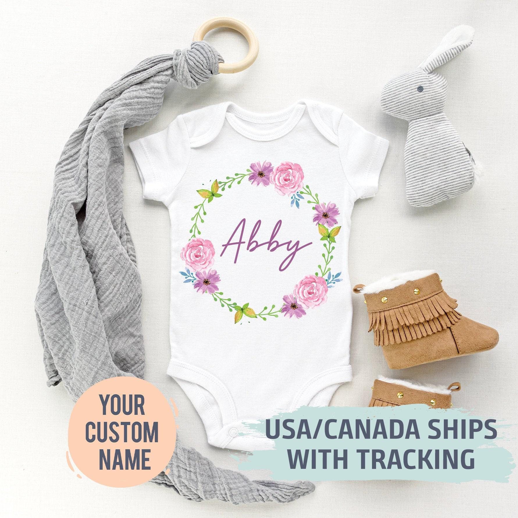 Personalized Baby Name Bodysuit