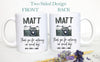 Photographer Custom Name Black and Grey - White Ceramic Mug