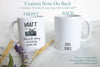 Photographer Custom Name Black and Grey - White Ceramic Mug