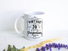 Aged to Perfection Mug Custom Date - White Ceramic Mug