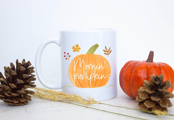 Mornin Pumpkin - White Ceramic Mug