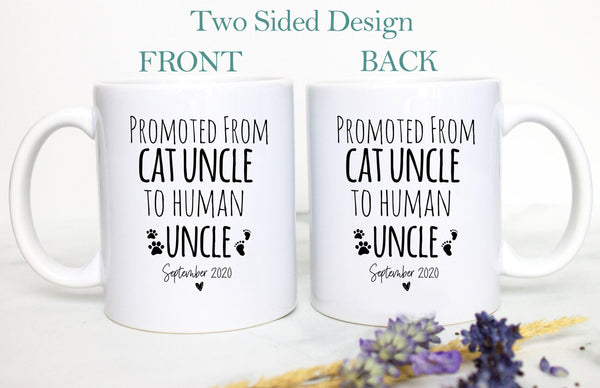 Promoted From Cat Aunt Uncle To Human Aunt Individual OR Mug Set