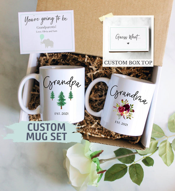 Pregnancy Announcement Gift Box | Promoted Grandma and Grandpa