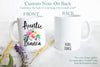 Personalized Auntie Name Floral - White Ceramic Mug