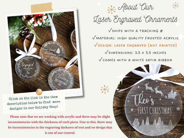 Custom Promoted to Mom Or Dad Ornament