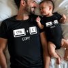 Copy Paste Tshirt and Bodysuit | Matching Shirts Bodysuit, Father's Day gift, Gift for Husband Dad, Father Child Outfit, Ctrl C Ctrl V Shirt