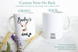Personalized Bull Terrier Mom and Dad Individual or Mug Set - White Ceramic Custom Mug