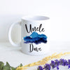 Personalized Uncle Name Mountain Theme - White Ceramic Mug