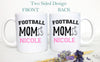 Football Mom Dad Individual OR Mug Set - White Ceramic Mug