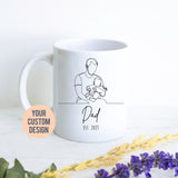 New Dad Gift, Father&#39;s Day Mug, Baby Reveal, Best Dad Gift, Father&#39;s Day Mug, Custom Gift for Dad, Christmas Gift, Pregnancy Announcement