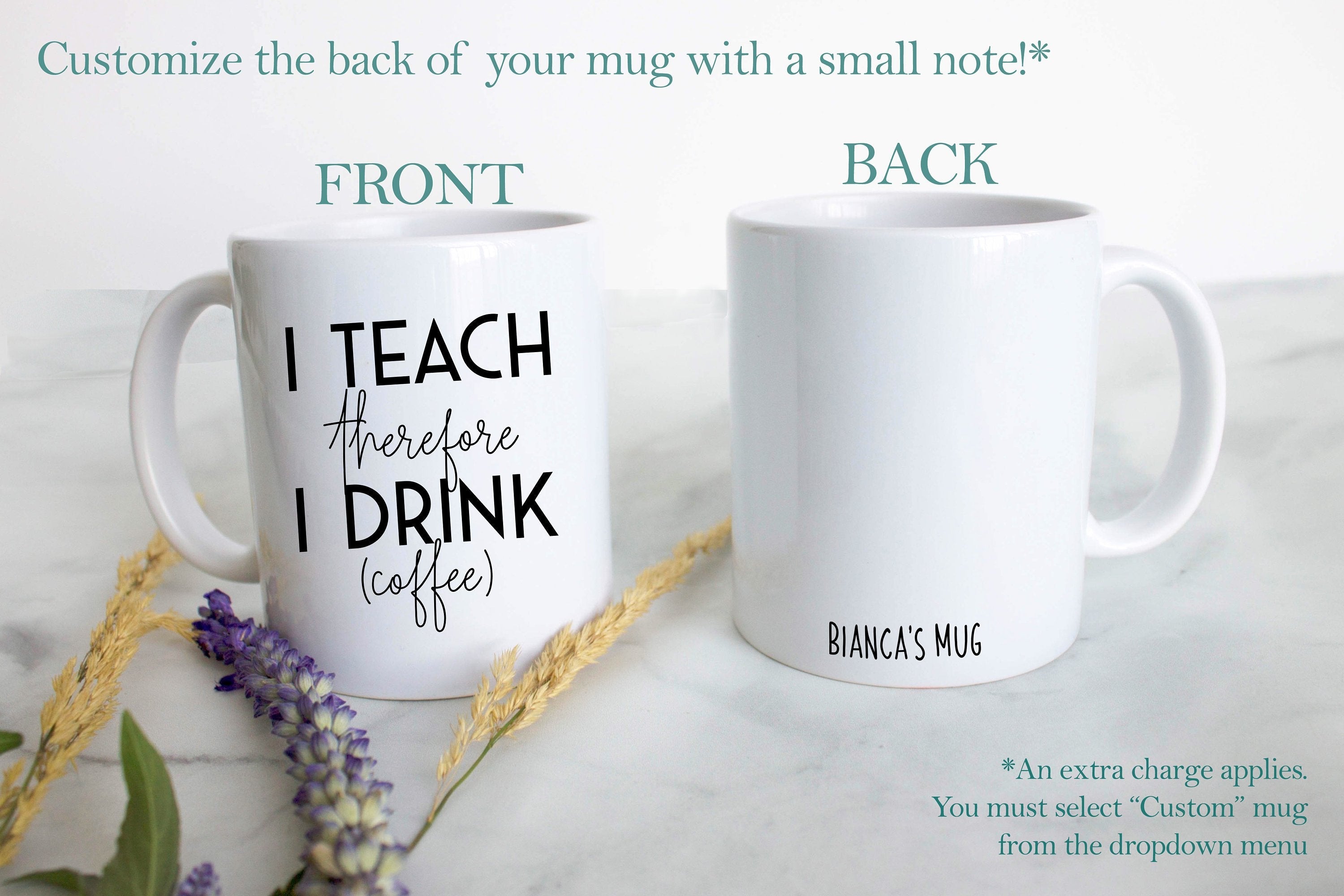 I Teach Therefore I Drink Sergeant - White Ceramic Mug