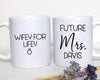 Wifey For Lifey Custom Name - White Ceramic Mug