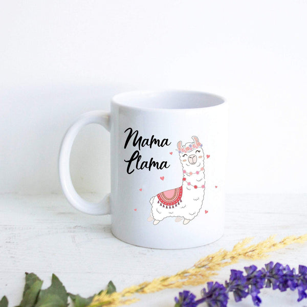 Mama Llama - White Ceramic Mug - Inkpot