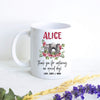 Photographer Custom Name Pink Floral - White Ceramic Mug